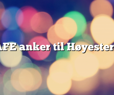 SAFE anker til Høyesterett