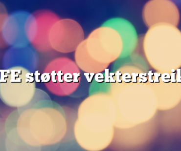 SAFE støtter vekterstreiken