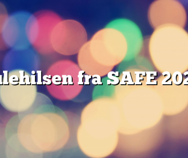 Julehilsen fra SAFE 2020