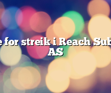 Fare for streik i Reach Subsea AS