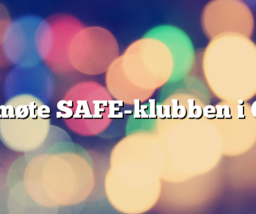 Årsmøte SAFE-klubben i Coor